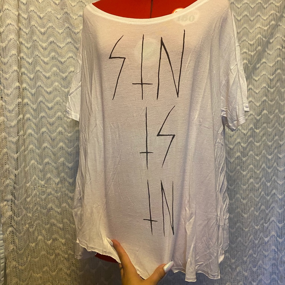 Vintage UNIF Off shoulder comfy loose t-shirt